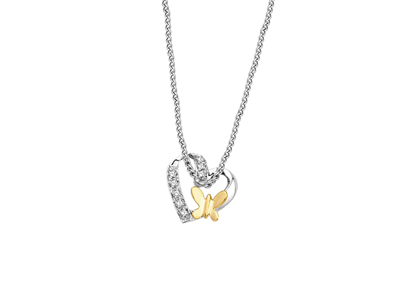 White Gold Plated | Heart Pendants